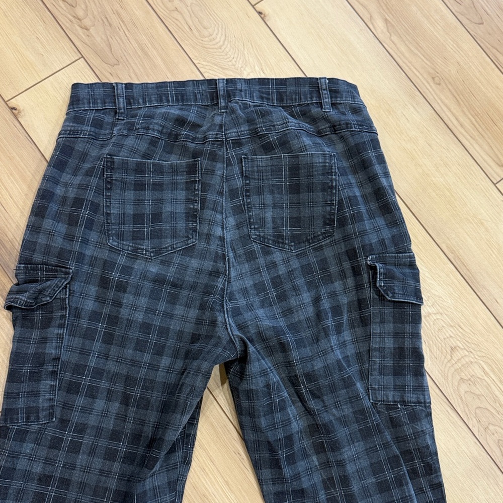 Almost Famous Dark Plaid Trousers - Picture 6 of 6